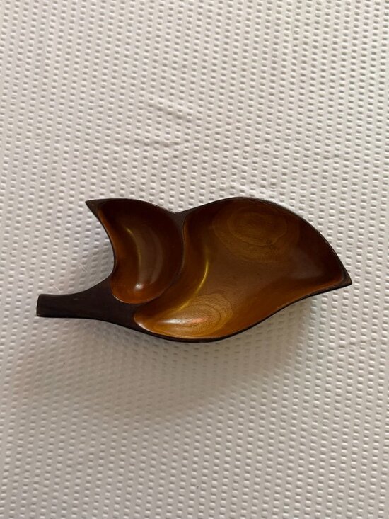 Other - Vintage Mid-Century ‘Monkeypod’* Wood Sectional Tray